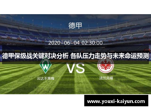 德甲保级战关键对决分析 各队压力走势与未来命运预测